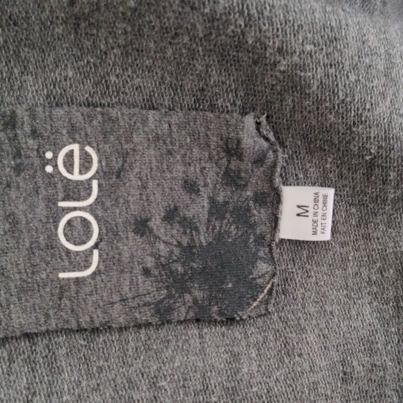 Lole Full Zip Gray Sweatshirt Jacket Medium - Picture 3 of 11